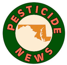 Circulo verde con la forma del estado de maryland adentro, con el texto "Maryland News"